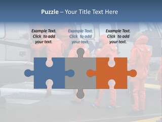 Offshore Personnel Flying Home PowerPoint Template