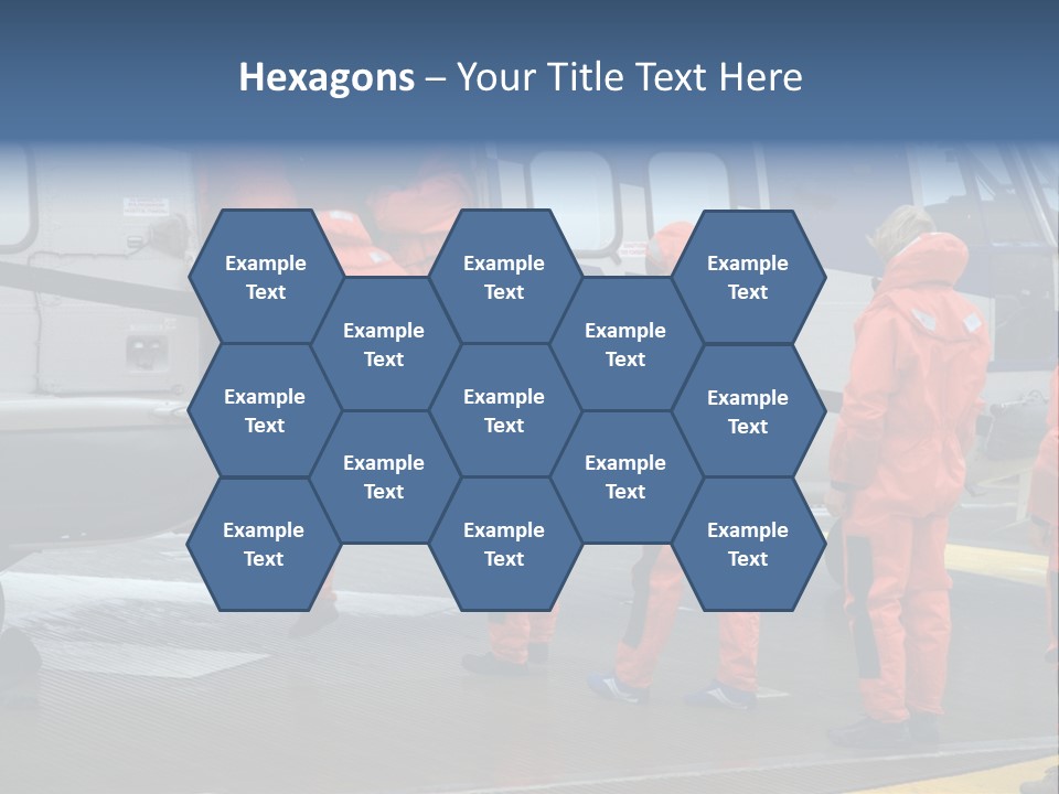 Offshore Personnel Flying Home PowerPoint Template