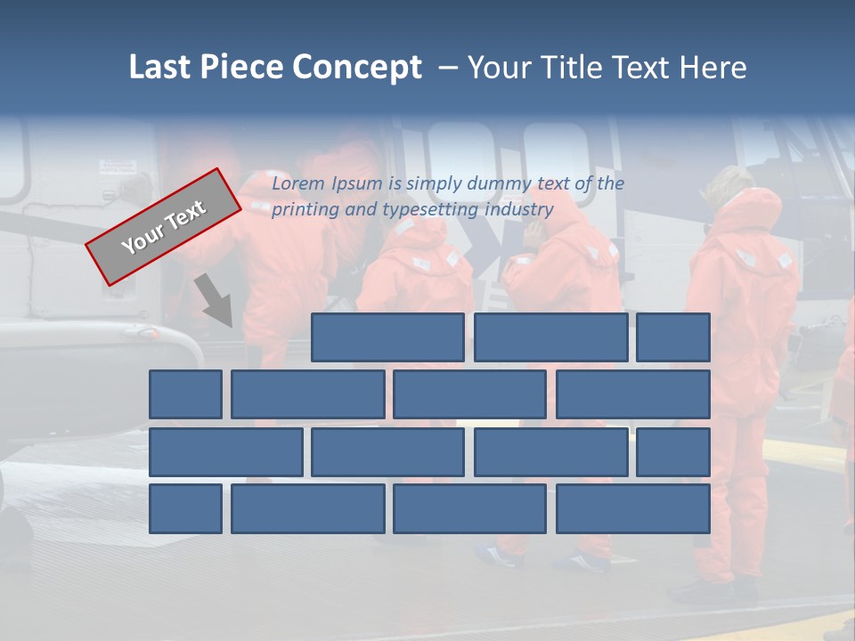 Offshore Personnel Flying Home PowerPoint Template