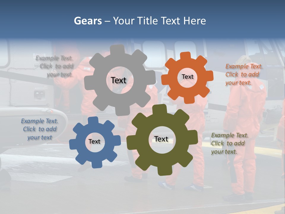 Offshore Personnel Flying Home PowerPoint Template