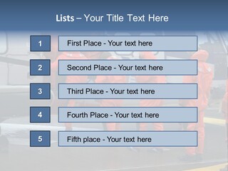Offshore Personnel Flying Home PowerPoint Template