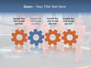 Offshore Personnel Flying Home PowerPoint Template