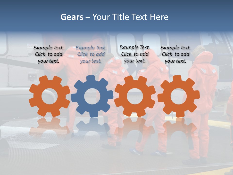 Offshore Personnel Flying Home PowerPoint Template