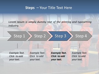 Offshore Personnel Flying Home PowerPoint Template