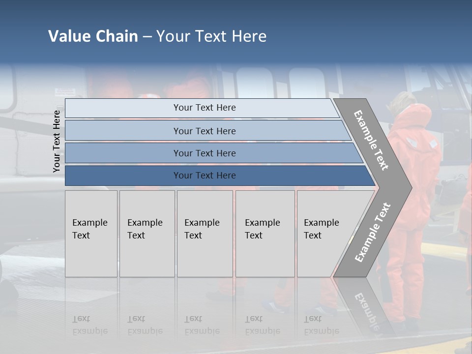 Offshore Personnel Flying Home PowerPoint Template