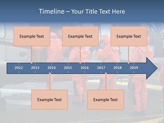 Offshore Personnel Flying Home PowerPoint Template