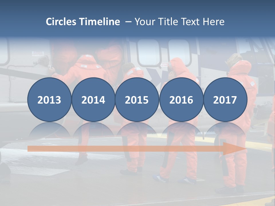 Offshore Personnel Flying Home PowerPoint Template
