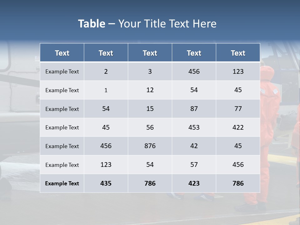 Offshore Personnel Flying Home PowerPoint Template