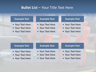 Offshore Personnel Flying Home PowerPoint Template