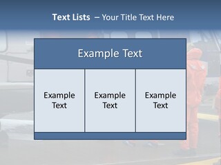 Offshore Personnel Flying Home PowerPoint Template
