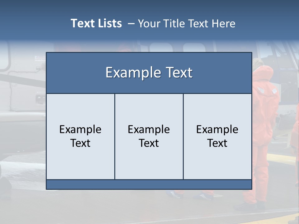 Offshore Personnel Flying Home PowerPoint Template