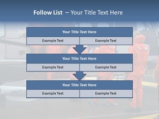 Offshore Personnel Flying Home PowerPoint Template