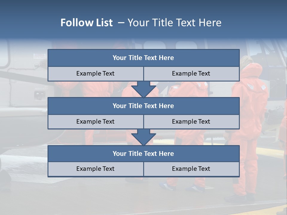 Offshore Personnel Flying Home PowerPoint Template