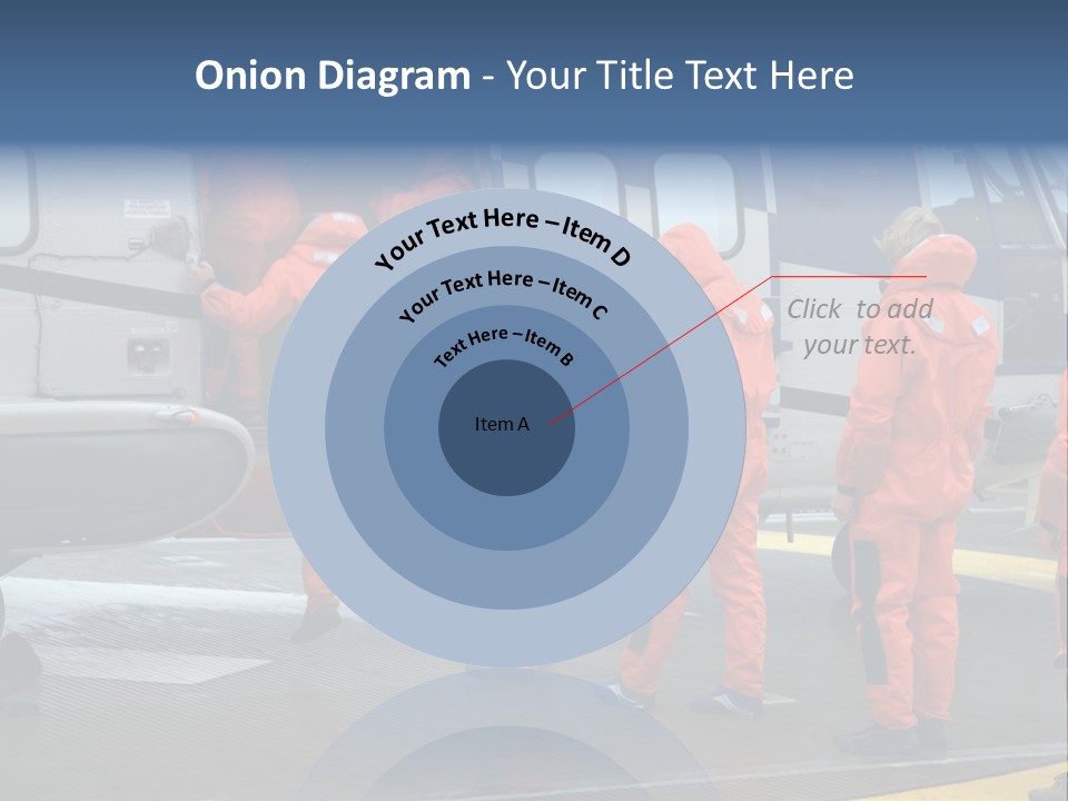 Offshore Personnel Flying Home PowerPoint Template