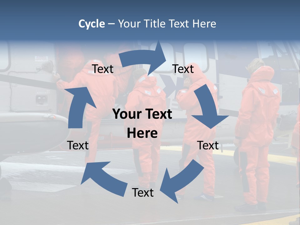 Offshore Personnel Flying Home PowerPoint Template
