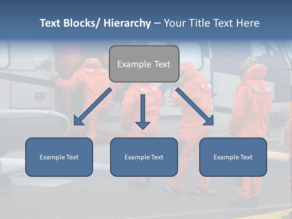 Offshore Personnel Flying Home PowerPoint Template