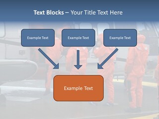 Offshore Personnel Flying Home PowerPoint Template