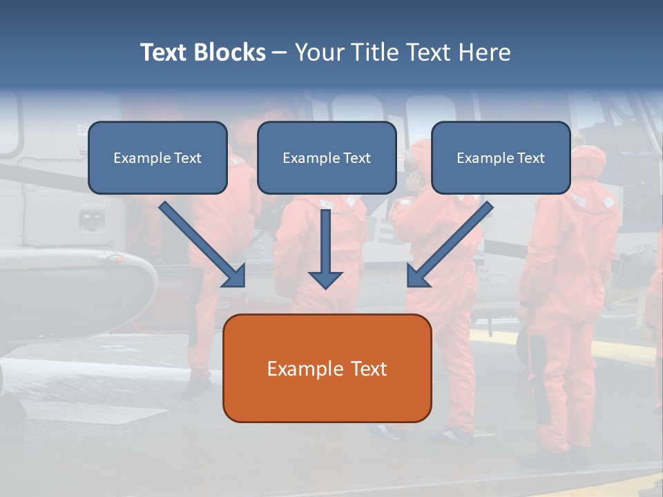 Offshore Personnel Flying Home PowerPoint Template