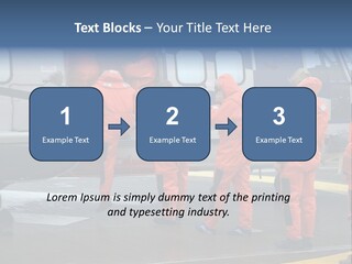 Offshore Personnel Flying Home PowerPoint Template
