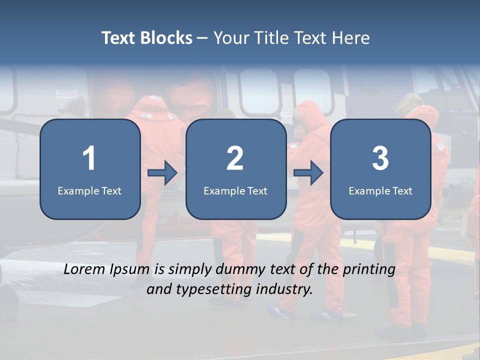 Offshore Personnel Flying Home PowerPoint Template
