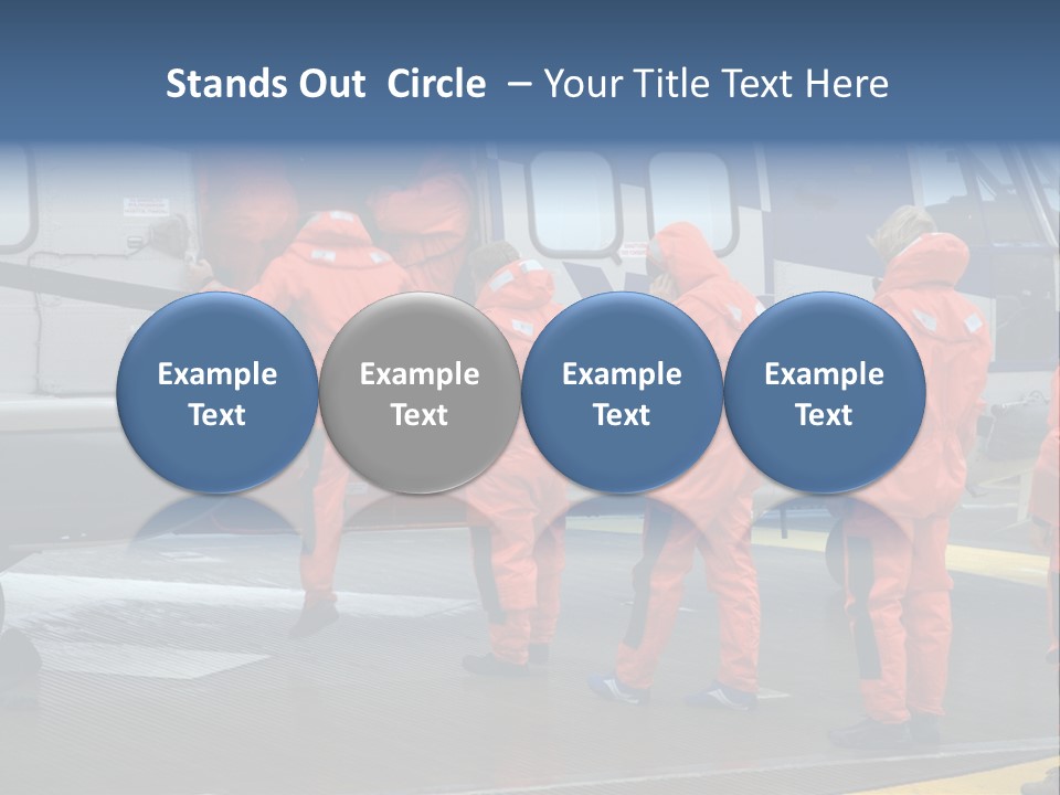 Offshore Personnel Flying Home PowerPoint Template