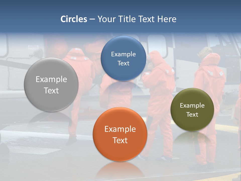 Offshore Personnel Flying Home PowerPoint Template