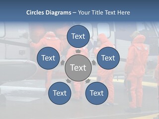 Offshore Personnel Flying Home PowerPoint Template