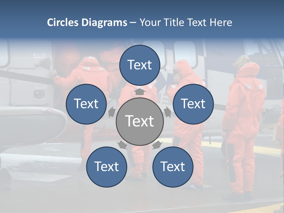 Offshore Personnel Flying Home PowerPoint Template