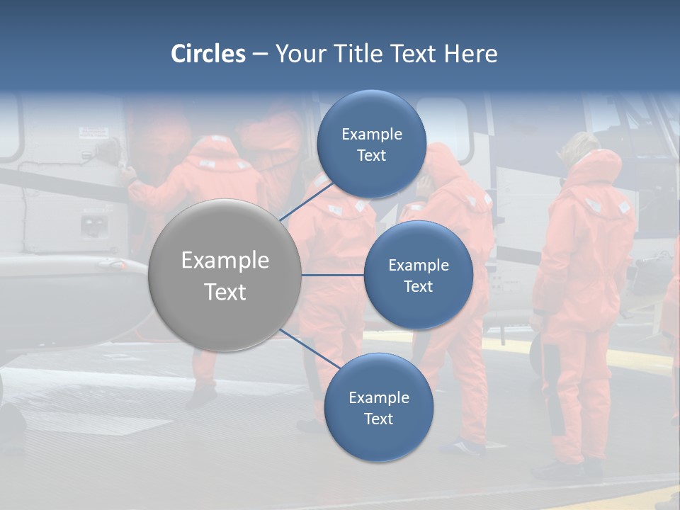 Offshore Personnel Flying Home PowerPoint Template