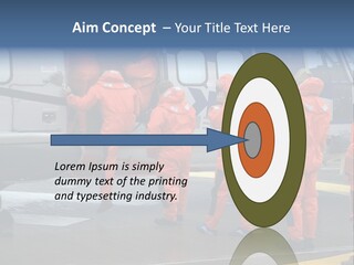 Offshore Personnel Flying Home PowerPoint Template