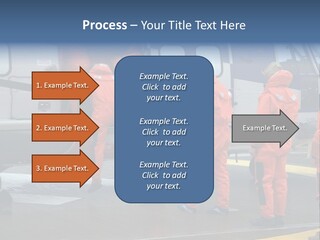Offshore Personnel Flying Home PowerPoint Template