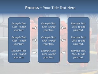 Offshore Personnel Flying Home PowerPoint Template
