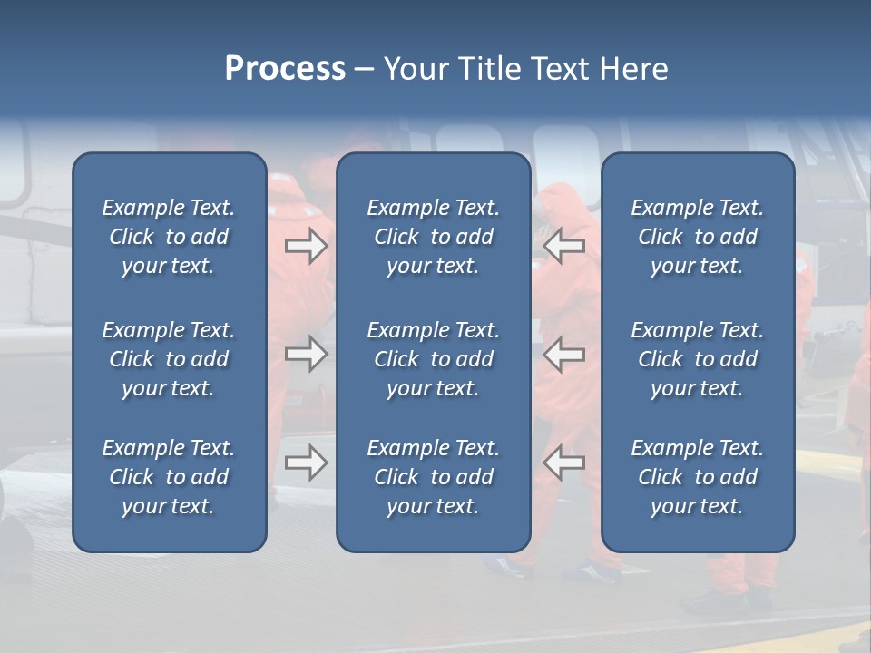 Offshore Personnel Flying Home PowerPoint Template
