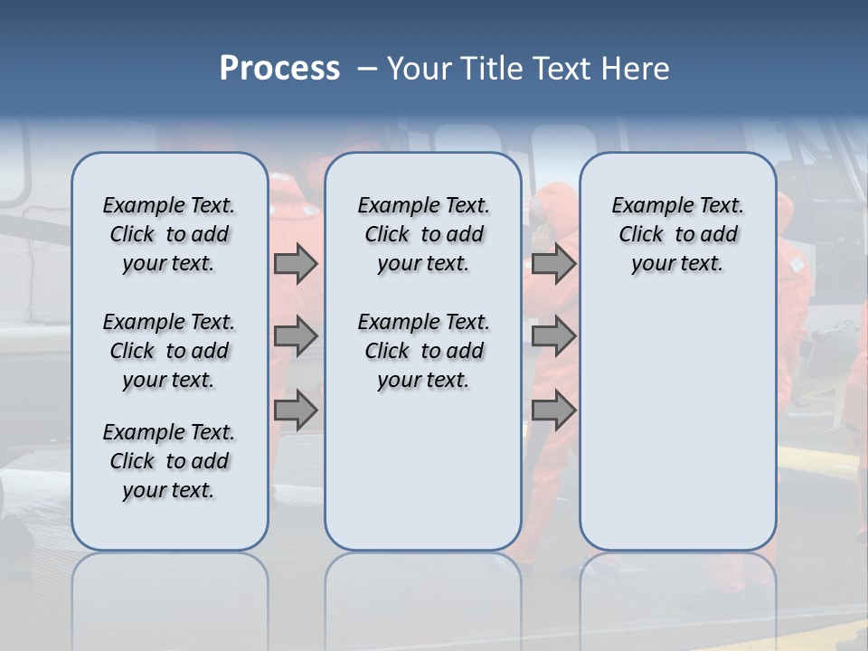 Offshore Personnel Flying Home PowerPoint Template