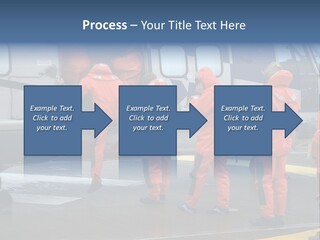 Offshore Personnel Flying Home PowerPoint Template