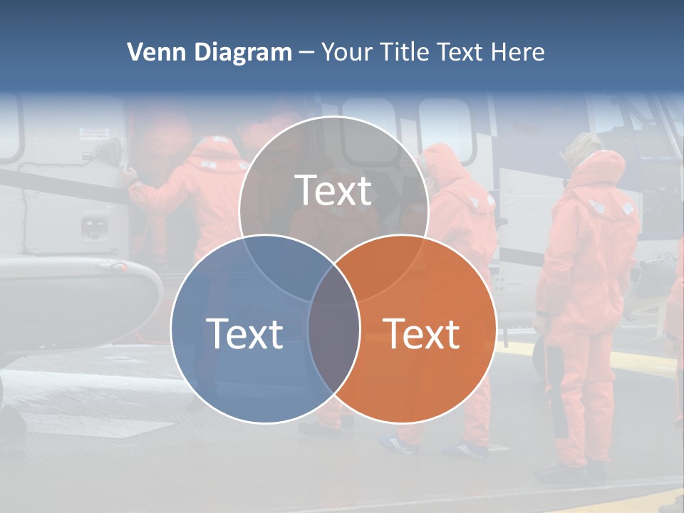 Offshore Personnel Flying Home PowerPoint Template