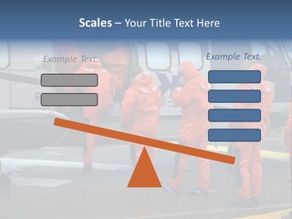 Offshore Personnel Flying Home PowerPoint Template
