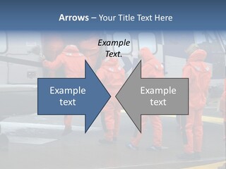 Offshore Personnel Flying Home PowerPoint Template