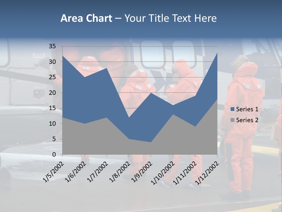 Offshore Personnel Flying Home PowerPoint Template