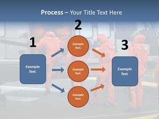 Offshore Personnel Flying Home PowerPoint Template