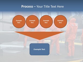 Offshore Personnel Flying Home PowerPoint Template