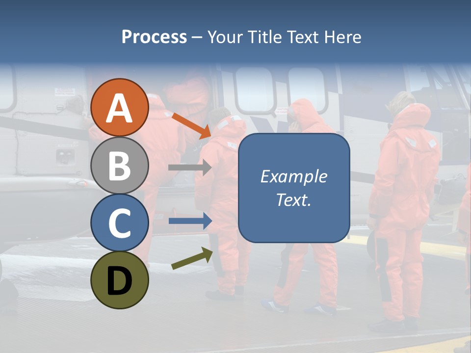 Offshore Personnel Flying Home PowerPoint Template