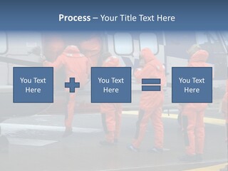Offshore Personnel Flying Home PowerPoint Template