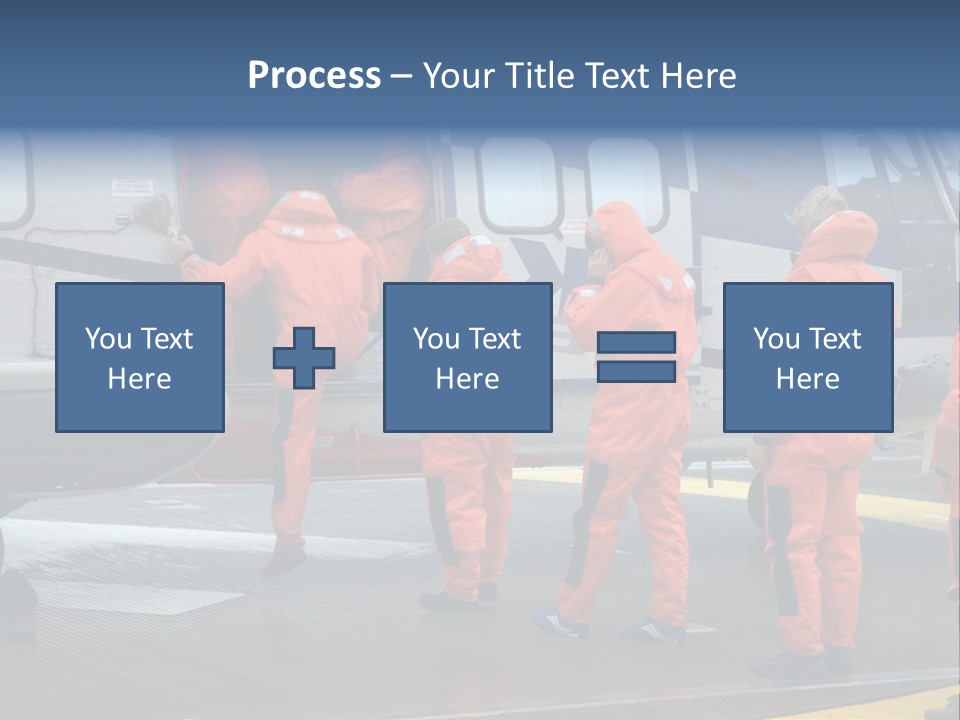 Offshore Personnel Flying Home PowerPoint Template