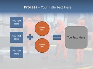 Offshore Personnel Flying Home PowerPoint Template