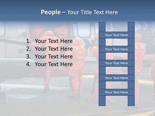 Offshore Personnel Flying Home PowerPoint Template