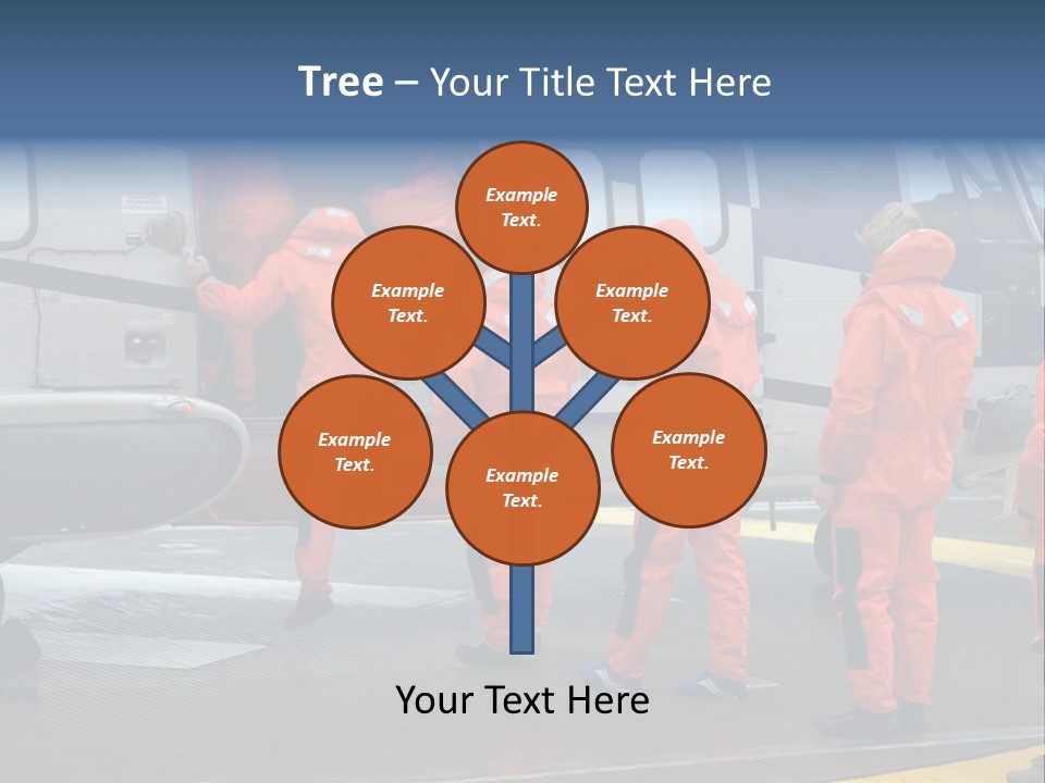 Offshore Personnel Flying Home PowerPoint Template