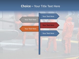 Offshore Personnel Flying Home PowerPoint Template