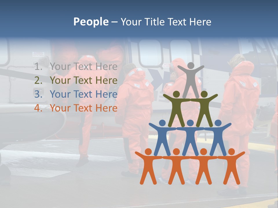 Offshore Personnel Flying Home PowerPoint Template