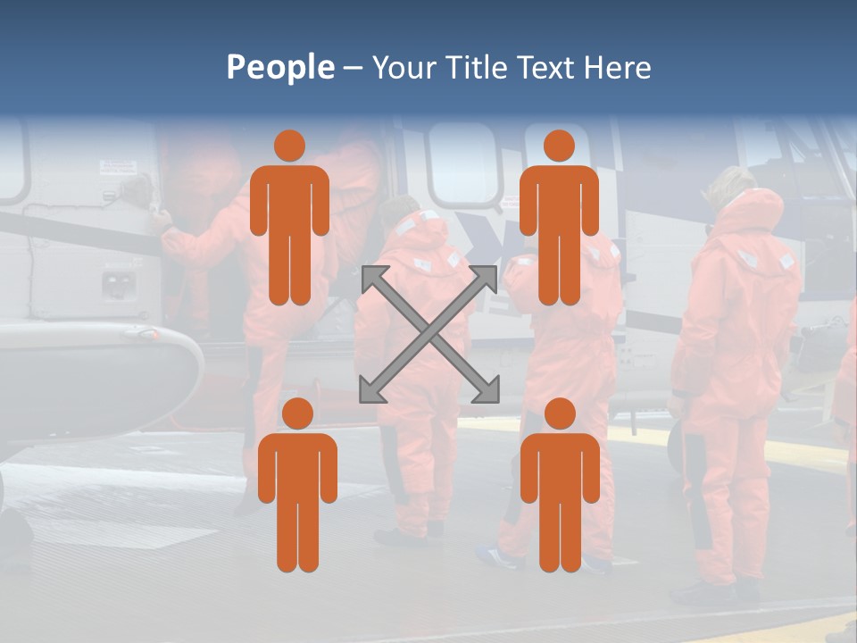 Offshore Personnel Flying Home PowerPoint Template